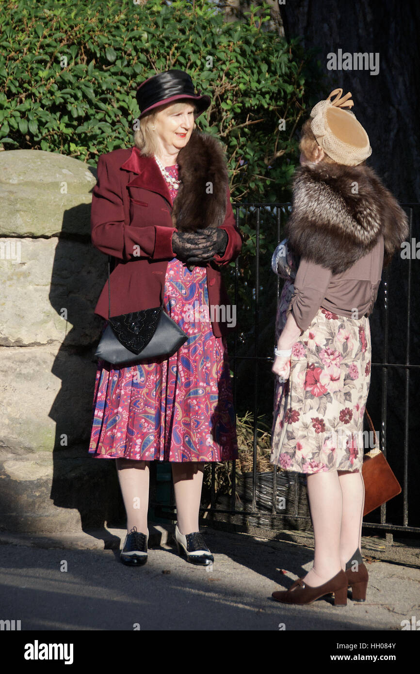 Während des Krieges Wochenende in Pickering, North Yorkshire, England, Großbritannien Stockfoto