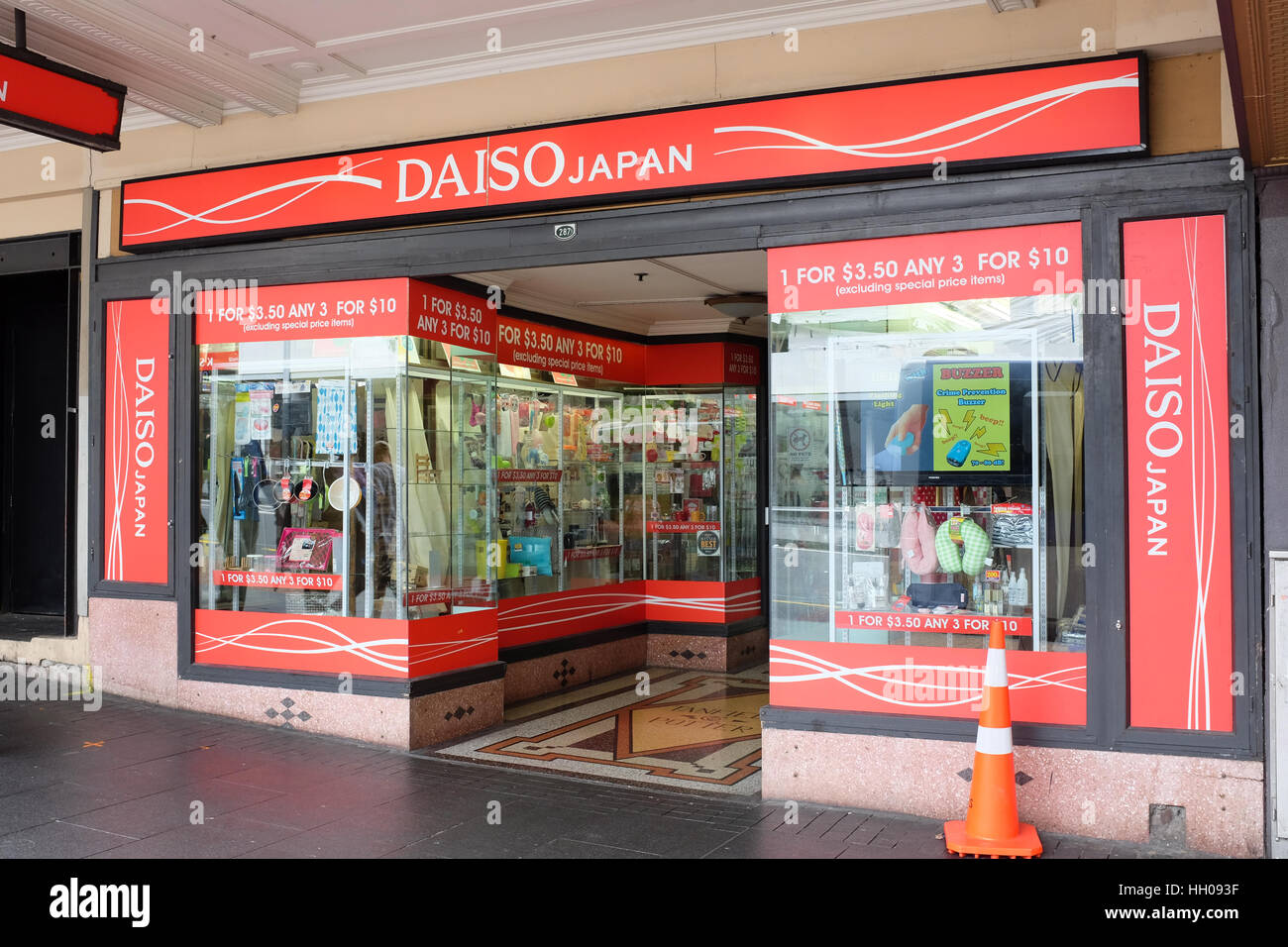 Ein Dasio-Store auf der Queen Street in Auckland, Neuseeland. Stockfoto