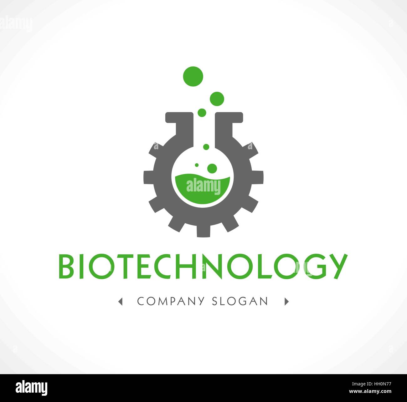 Biotechnologie-logo Stock Vektor