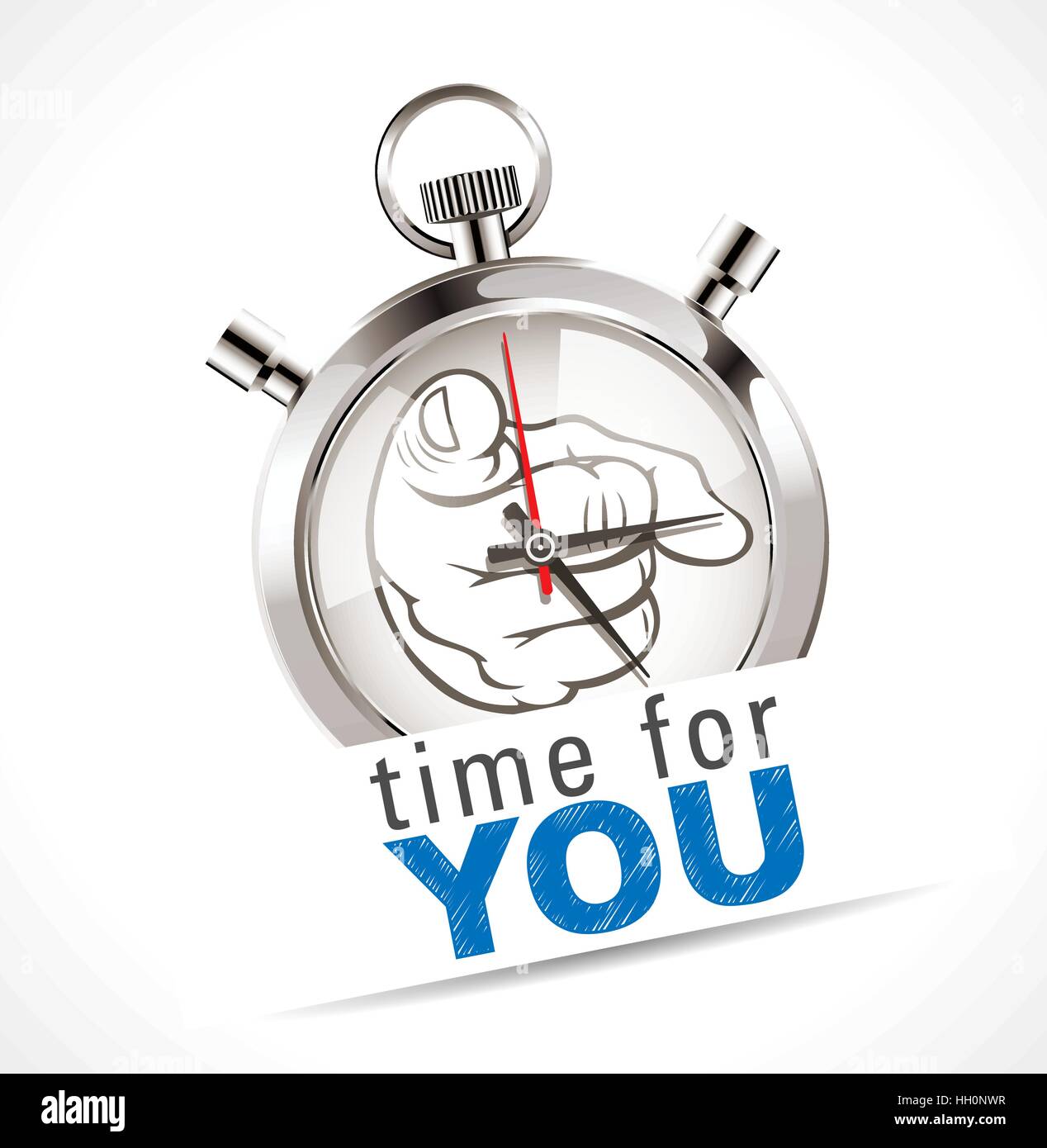 Stoppuhr - Zeit für SIE Stock Vektor