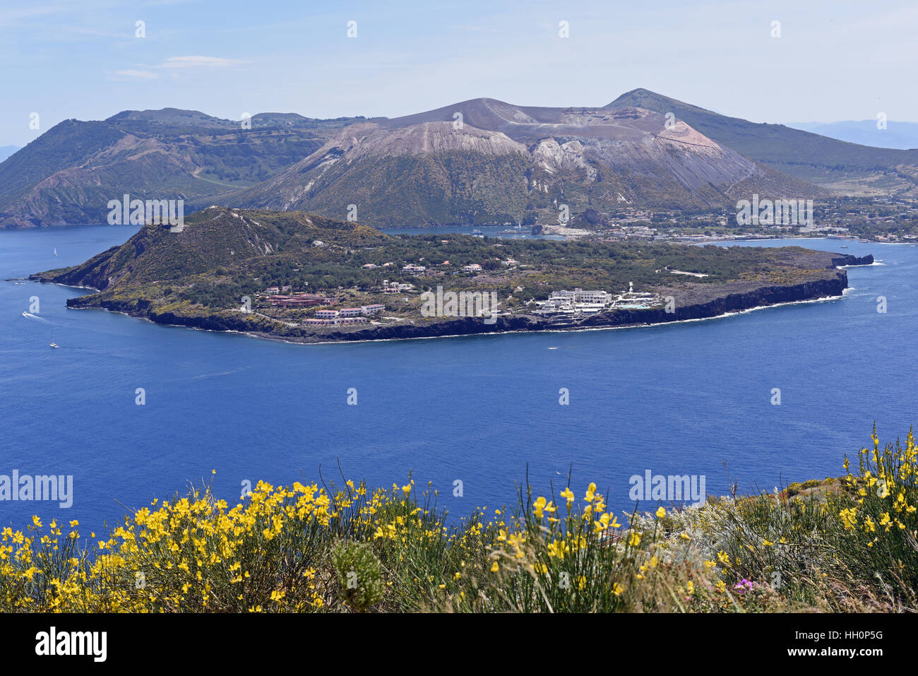 Vulcano von Lipari, Äolischen Inseln Stockfoto