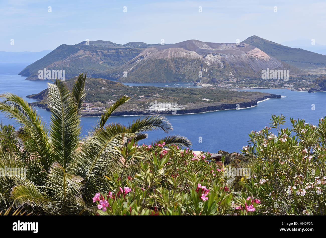 Vulcano von Lipari, Äolischen Inseln Stockfoto