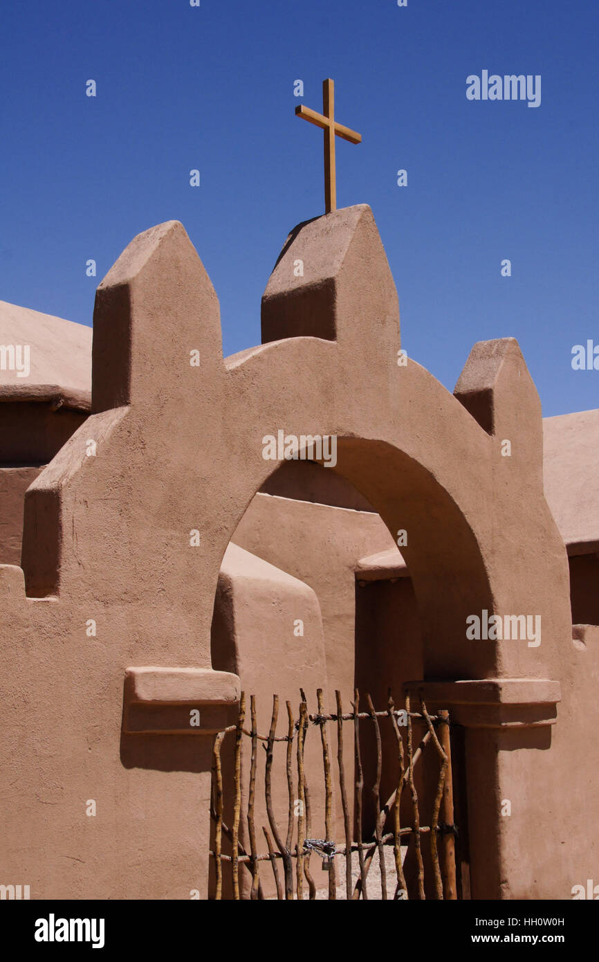 Iglesia de San Pedro (San Pedro Church), San Pedro de Atacama, Norte Grande, Chile Stockfoto