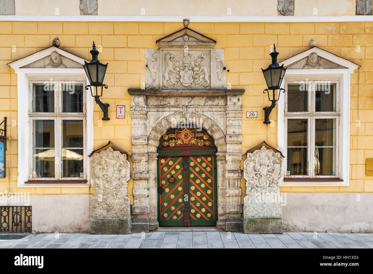 Das Haus der Schwarzhäupter war das Versammlungshaus der Bruderschaft der Mitesser, Tallinn, Estland, Europa Stockfoto