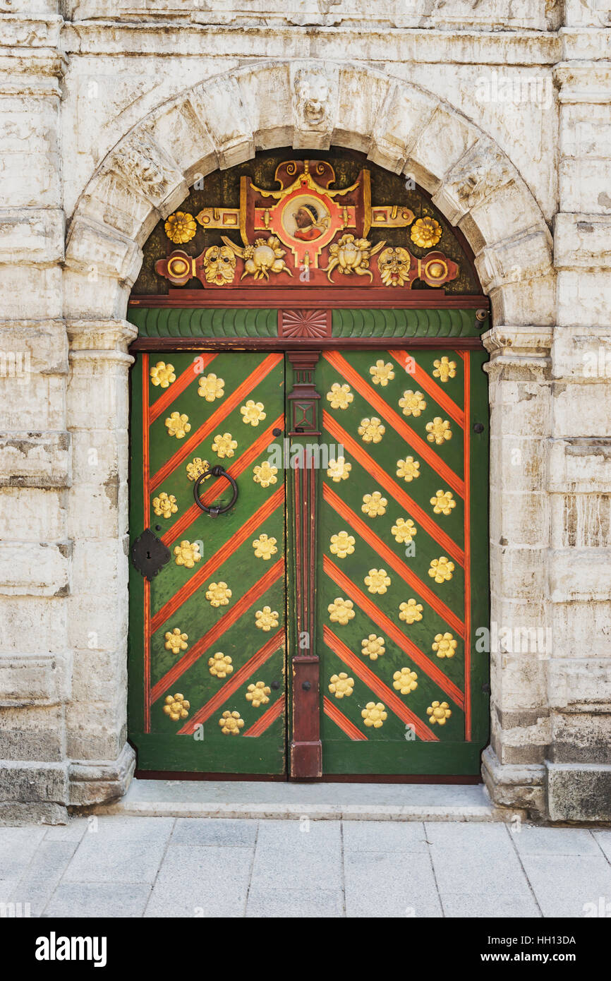 Das Haus der Schwarzhäupter war das Versammlungshaus der Bruderschaft der Mitesser, Tallinn, Estland, Europa Stockfoto