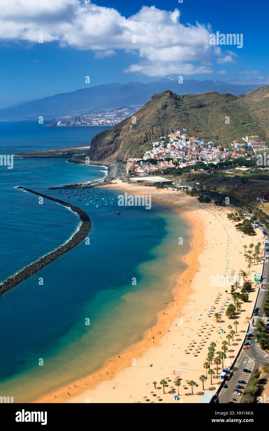 Kanarischen Inseln, Teneriffa, Playa de Las Teresitas Stockfoto
