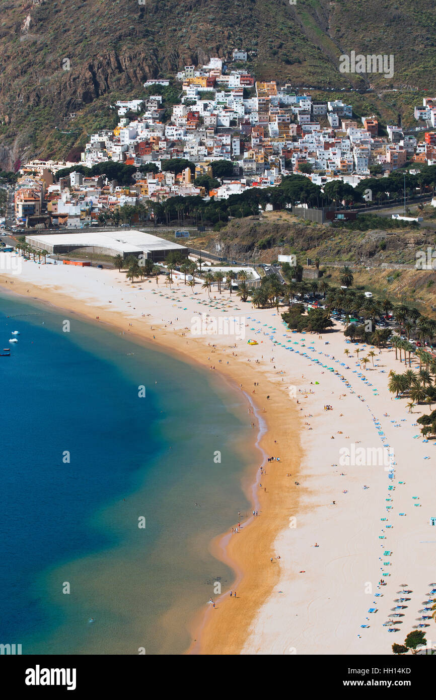 Kanarischen Inseln, Teneriffa, Playa de Las Teresitas Stockfoto