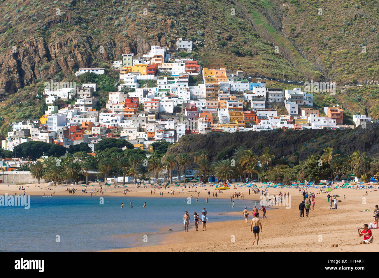 Kanarischen Inseln, Teneriffa, Playa de Las Teresitas Stockfoto