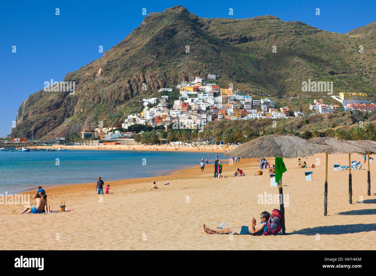 Kanarischen Inseln, Teneriffa, Playa de Las Teresitas Stockfoto