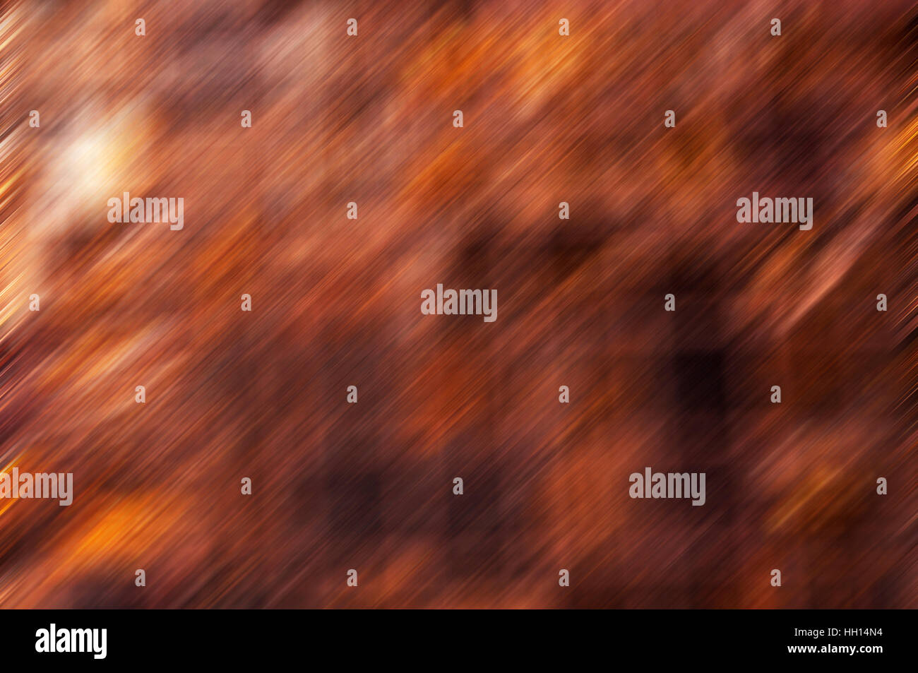 Ein Kupfer- und Rost abstrakt Farbhintergrund Bewegungsunschärfe. Stockfoto