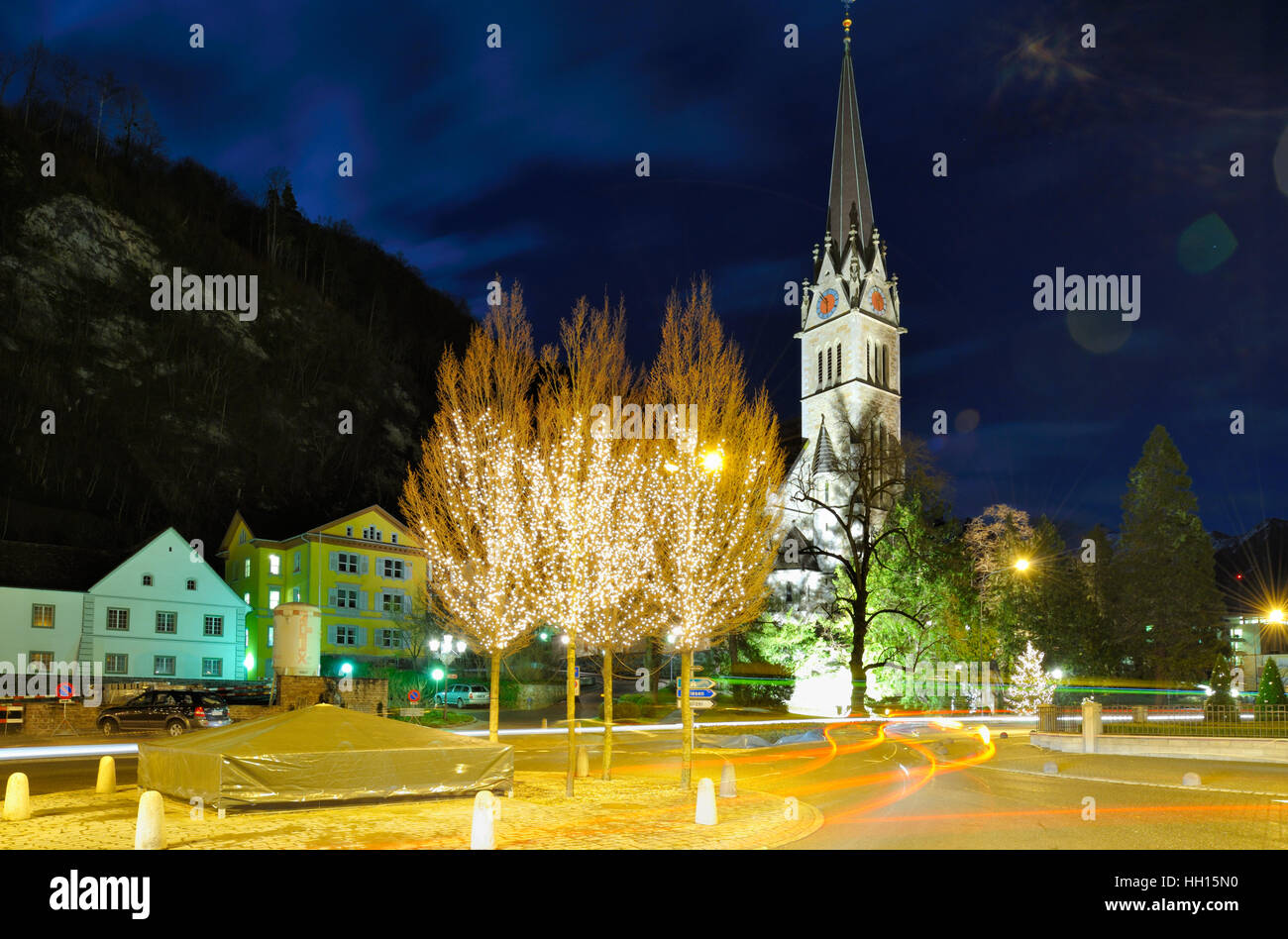 Fürstendom St. Florin von Liechtenstein, Vaduz LI Stockfoto