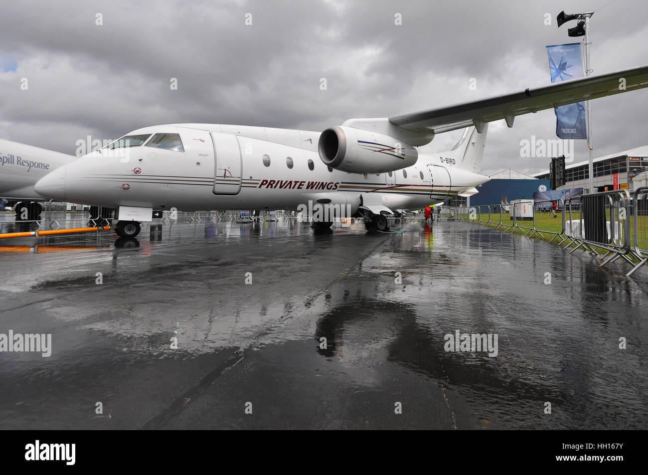 Fairchild-Dornier 328JET ist ein commuter Airliner auf der Turboprop-angetriebene Dornier 328 basiert. Private Wings ist ein deutsches Unternehmen, Stockfoto
