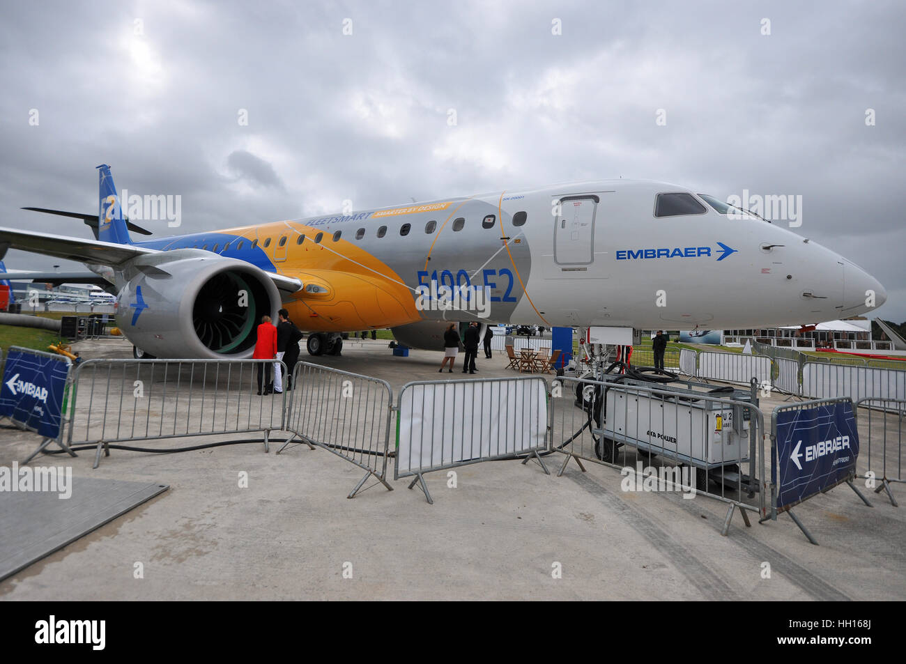 Embraer E-Jets E2 ist eine Familie von drei schmalen Körper mittlerer Reichweite zweistrahlige Jet Airliners von der brasilianischen Firma entwickelt. Stockfoto