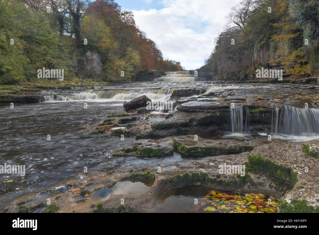 Aysgarth sinkt Stockfoto