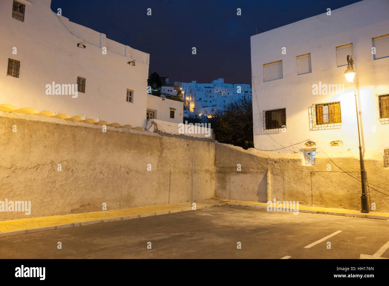 Blick auf Häuser in Tetouan. Marokko. Stockfoto