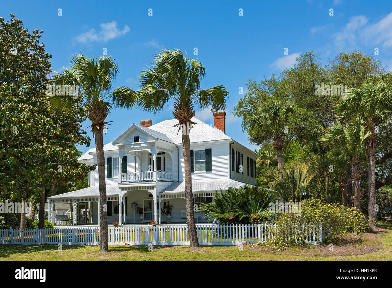 Florida, Apalachicola, Privathaus Stockfoto