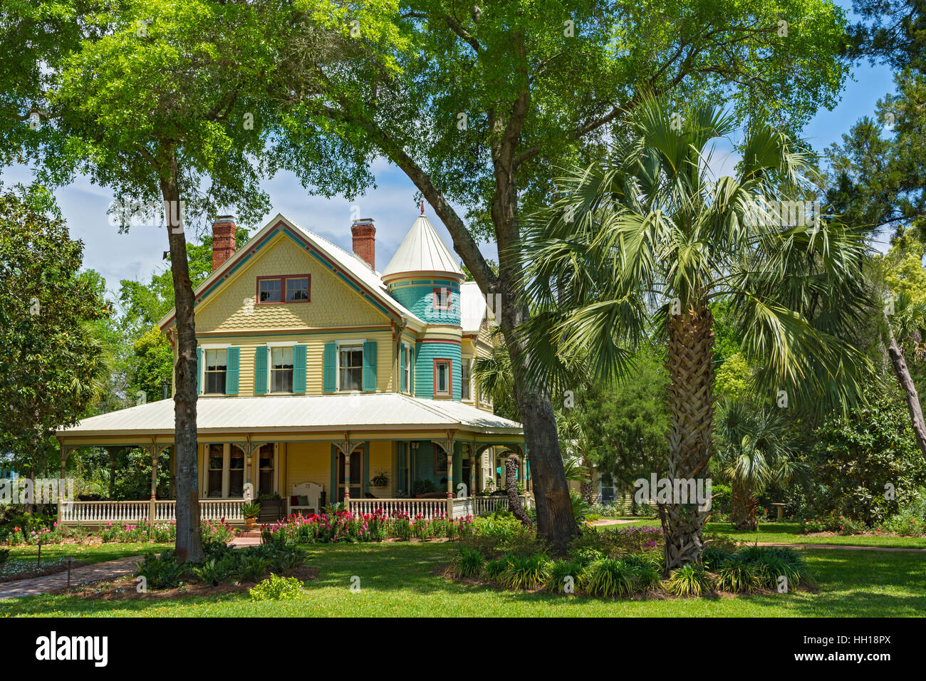 Florida, Apalachicola, Privathaus Stockfoto