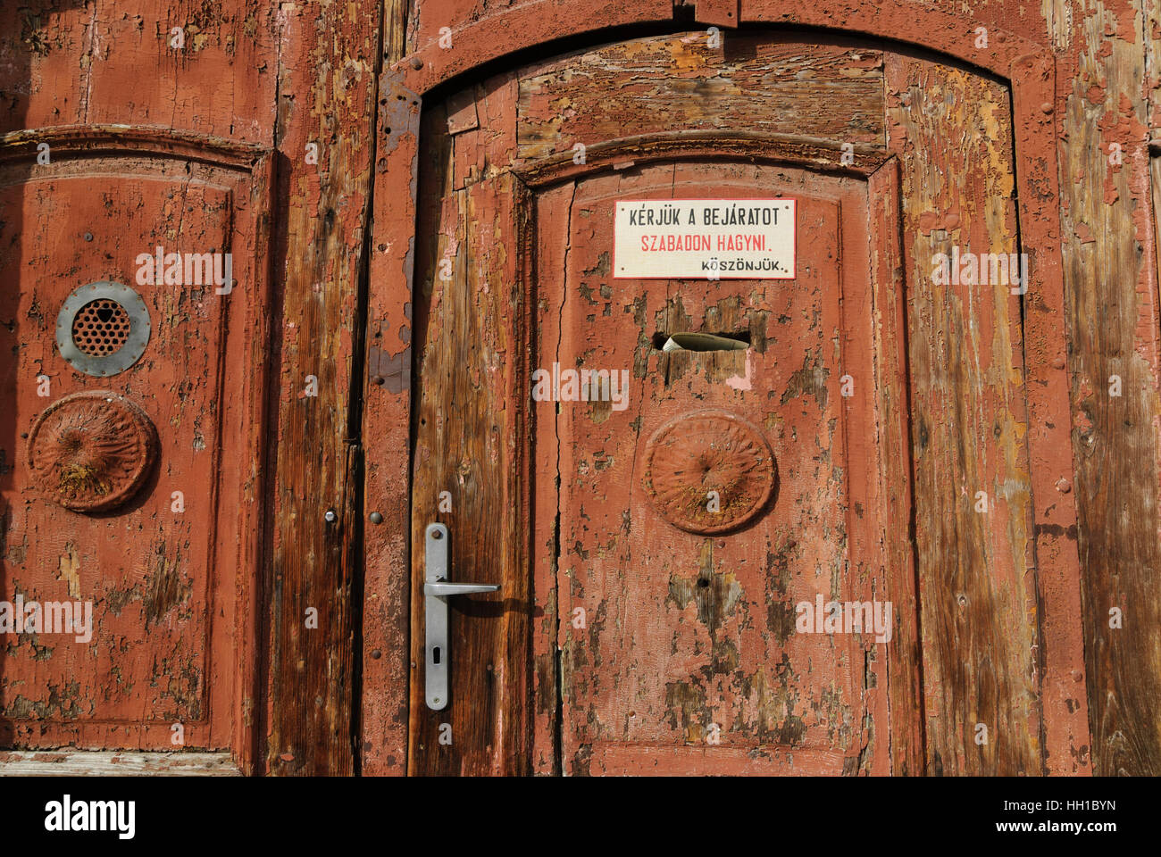 VAC: Haustür, Komarom-Esztergom, Ungarn Stockfoto