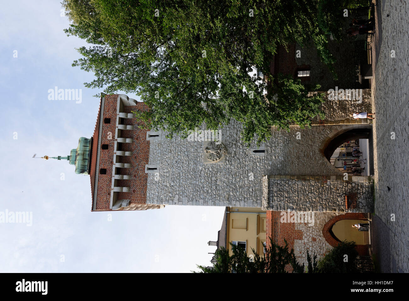 Florian Tor, Altstadt, Stare Miasto, Kraków, Polen Stockfoto