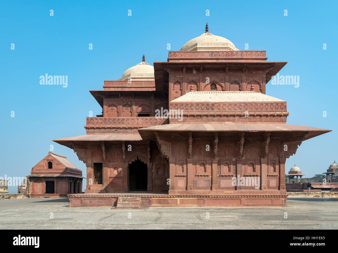 Birbal Haus, Fatehpur Sikri, Indien Stockfoto