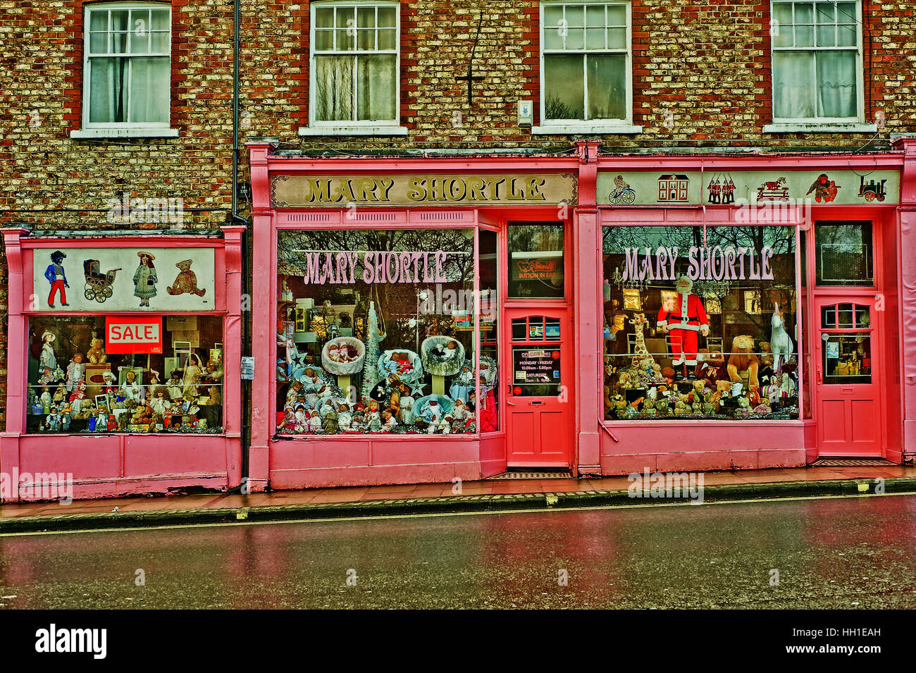 Mary Shortle Shop, Herrn Bürgermeister Spaziergang, York Stockfoto