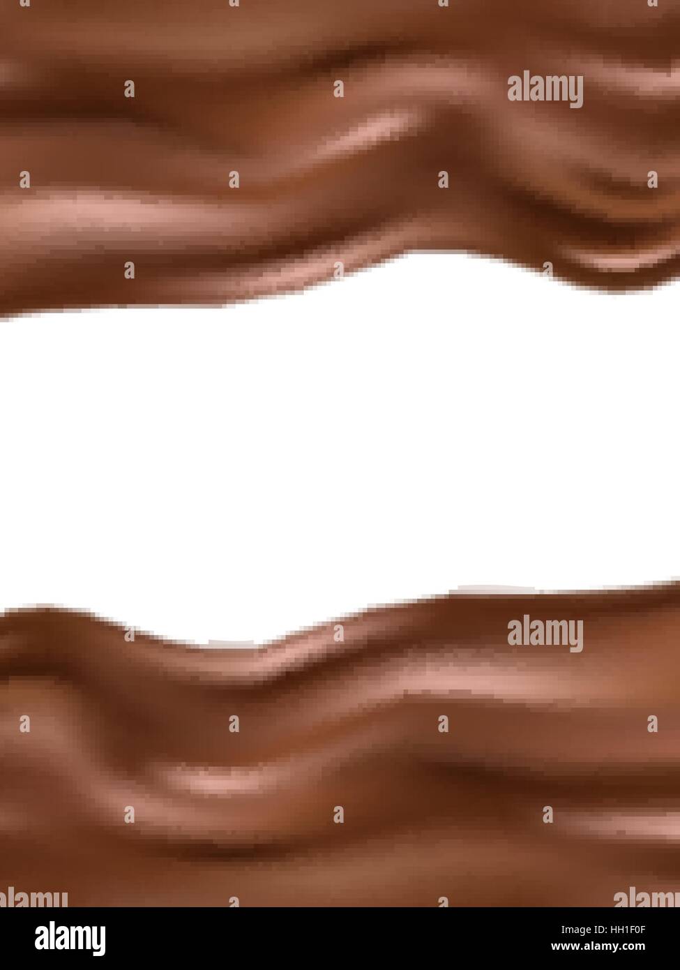 Wellig Schokolade Hintergrund. EPS 10 Stock Vektor