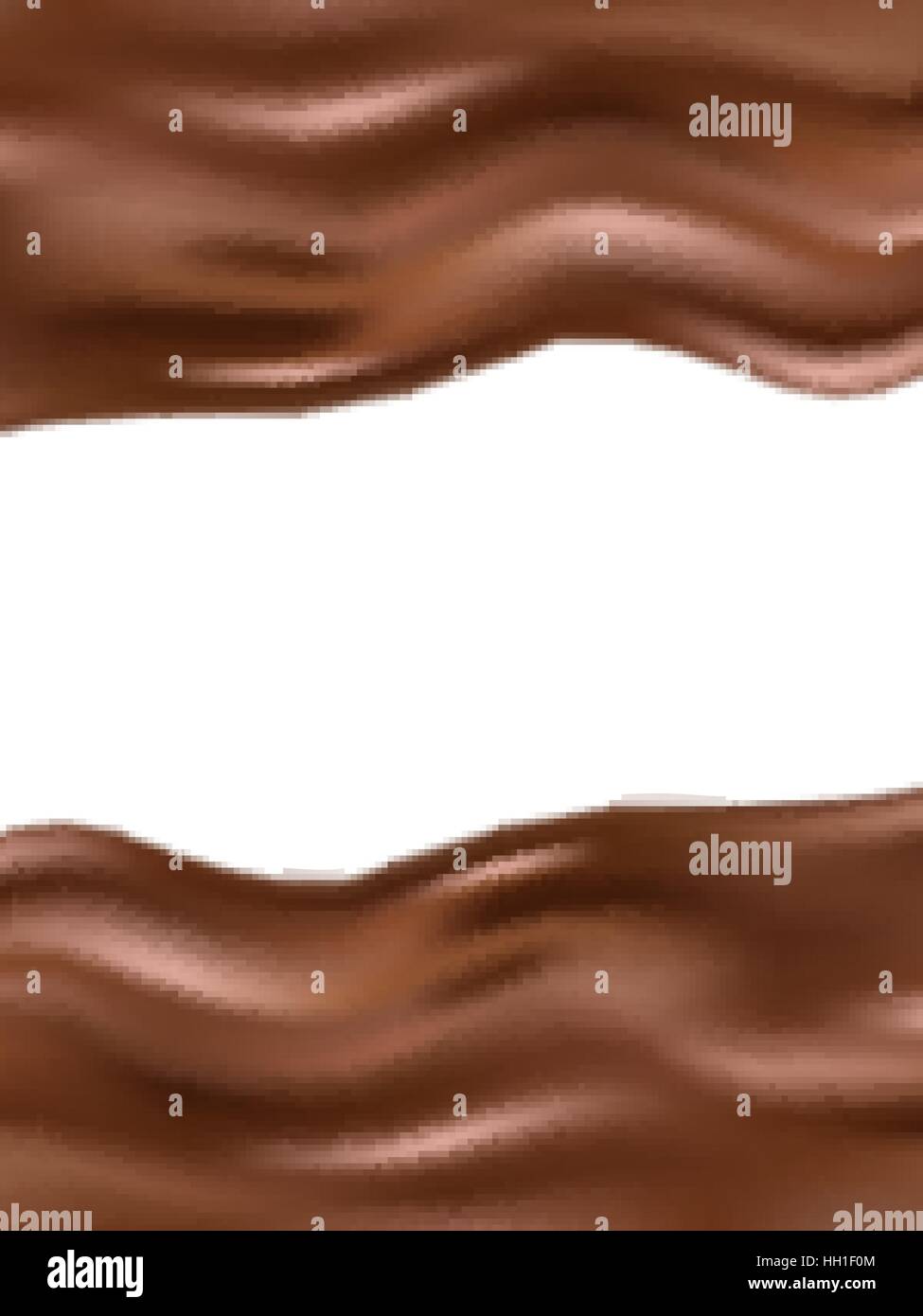 Wellig Schokolade Hintergrund. EPS 10 Stock Vektor