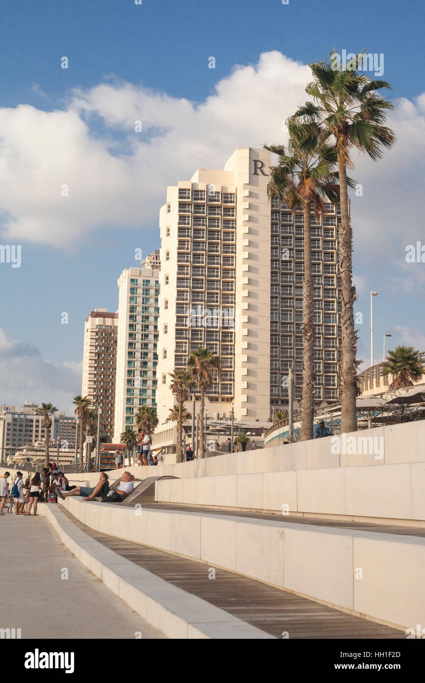 Strand von Tel Aviv, Israel Stockfoto