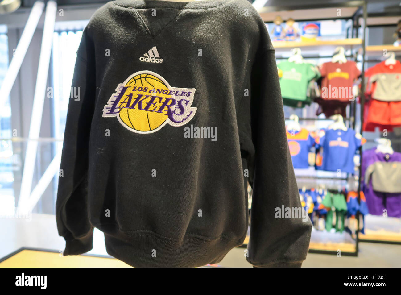 NBA Store auf der Fifth Avenue, New York, USA Stockfoto