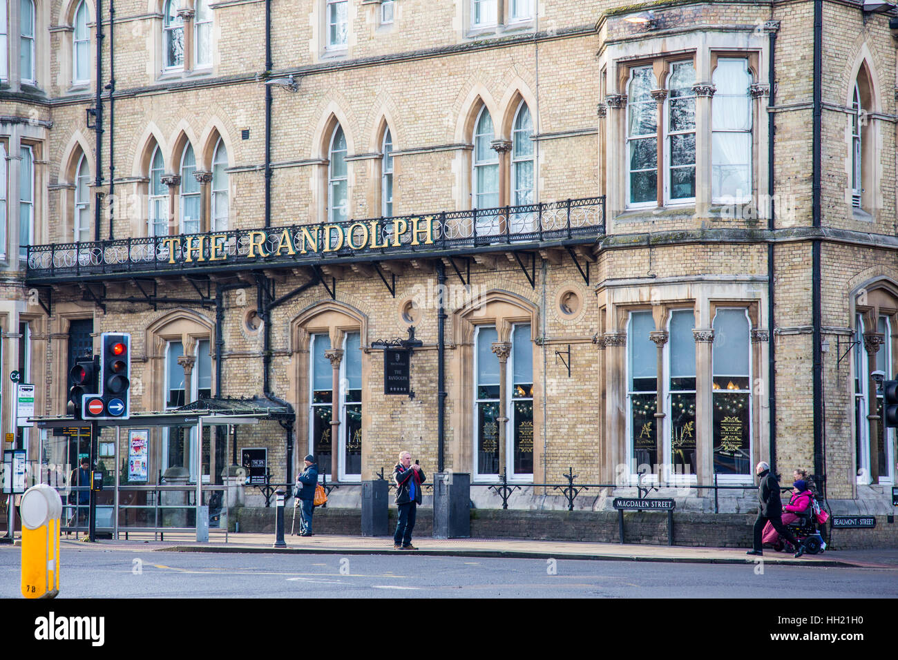 Das Randolph Hotel im Stadtzentrum von Oxford, England Stockfoto