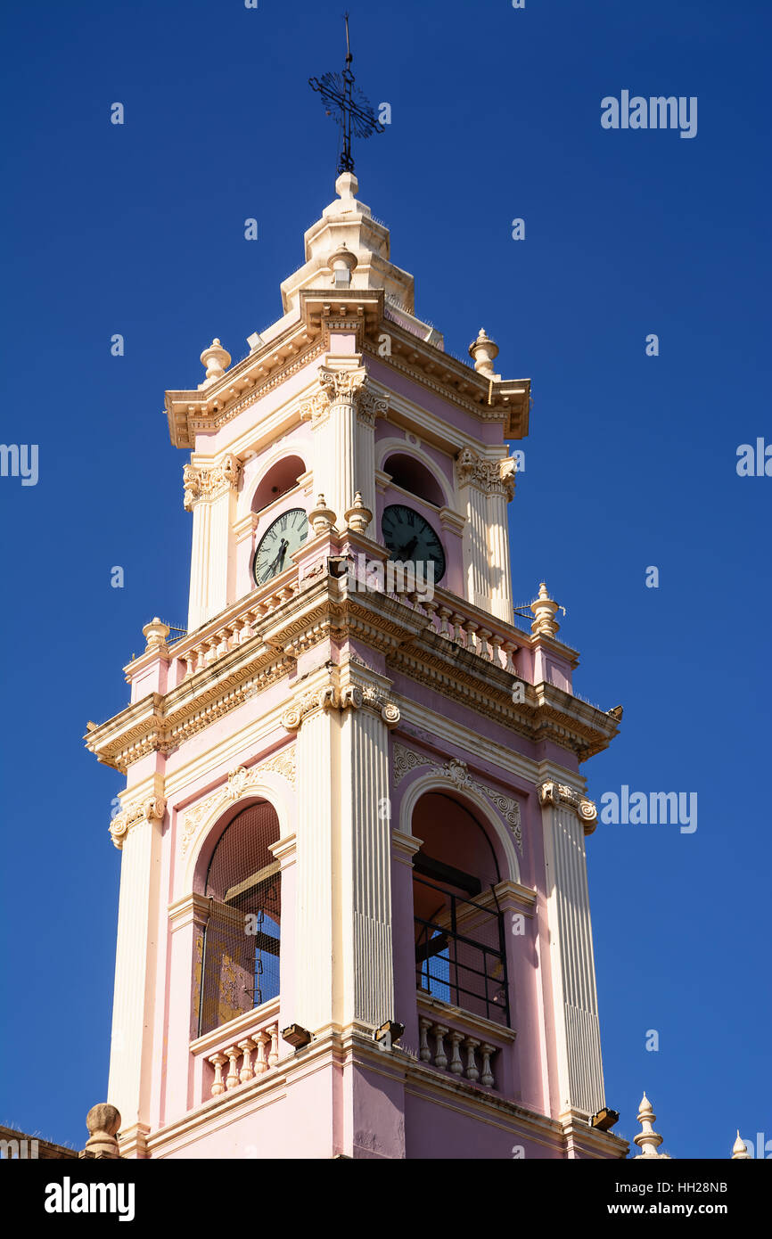 Glockenturm der Kathedrale in Salta (Argentinien) Stockfoto