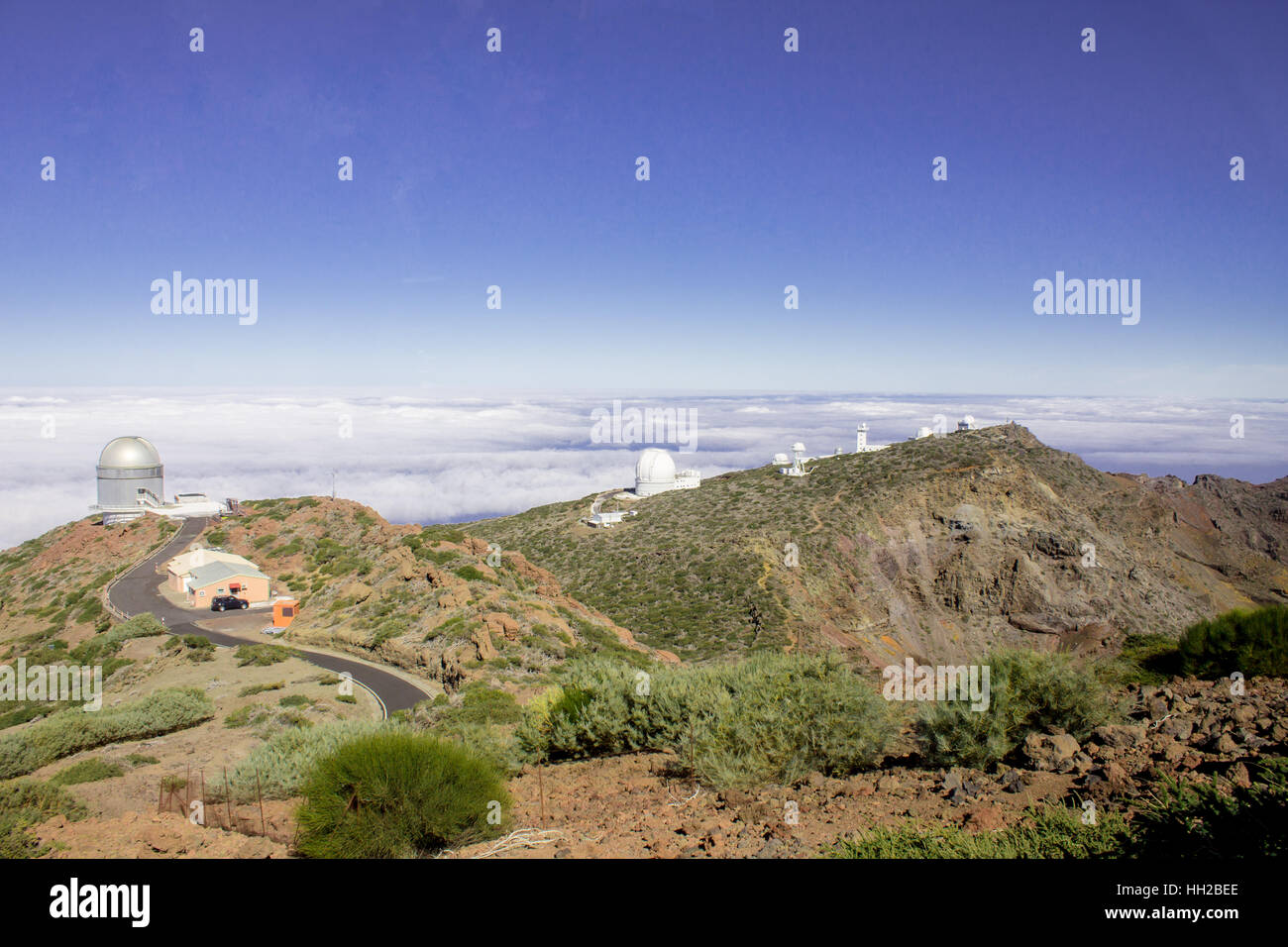 Das Observatorium auf La Palma, Kanarische Inseln Stockfoto