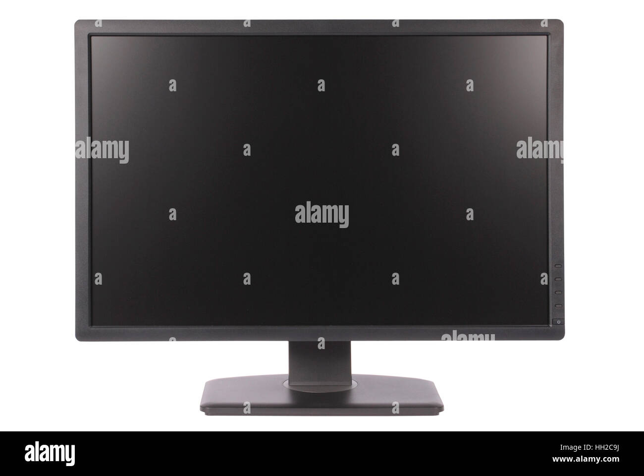 Computer-Monitor auf weißem Hintergrund. Clipping-Pfad enthalten. Separate Clipping-Pfad auf dem Bildschirm Stockfoto