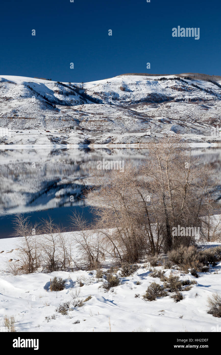 Sapinero, Colorado - Blue Mesa Reservoir am Gunnison River Curecanti National Recreation Area. Stockfoto