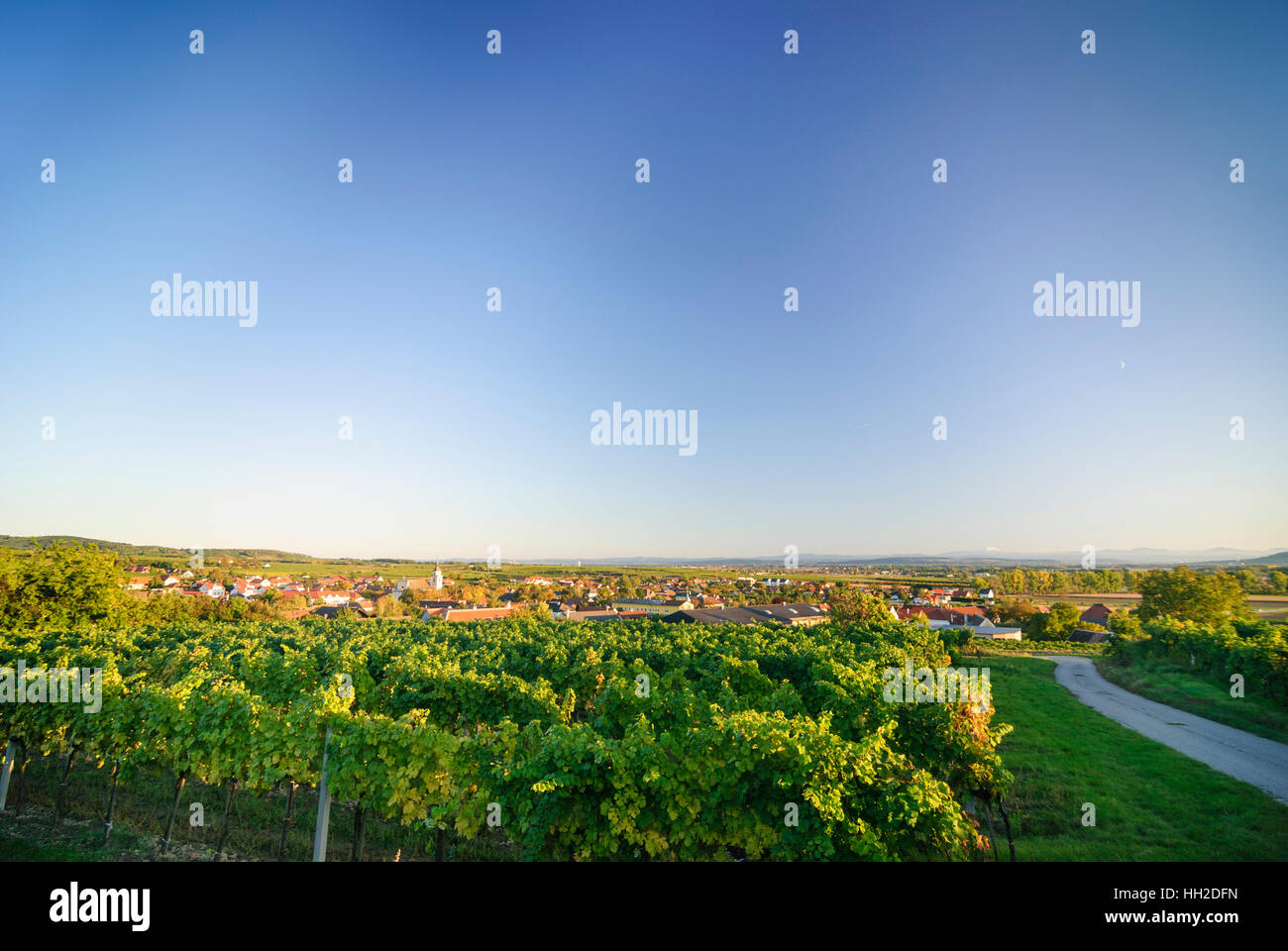 Straß Im Straßertale: Ansicht von Straß im Straßertale - Wein-Region Kamptal, Waldviertel, Niederösterreich, Niederösterreich, Österreich Stockfoto