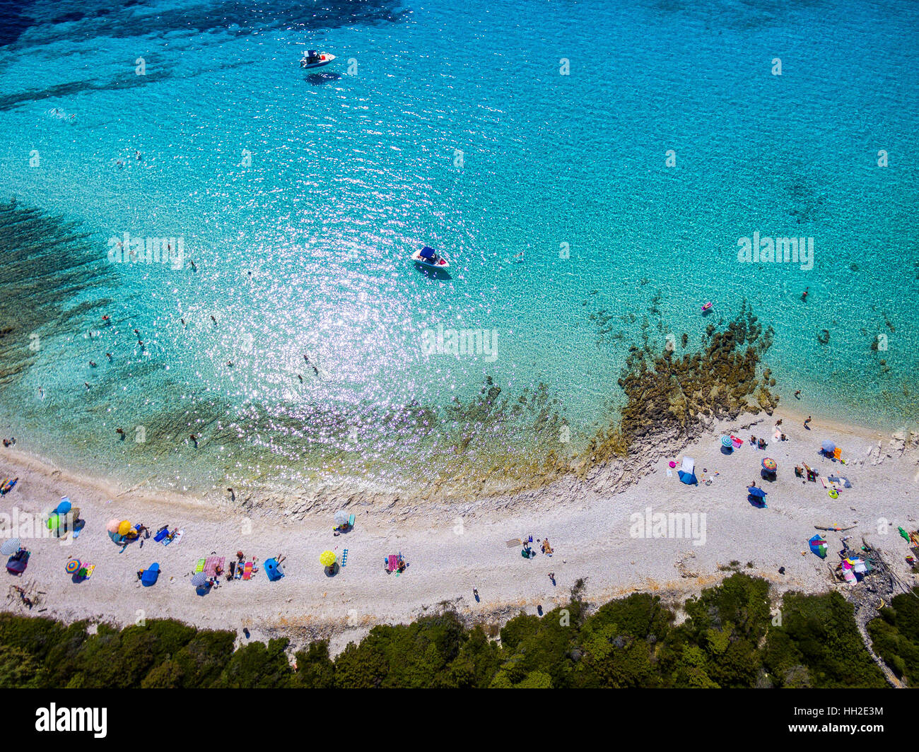 Strand Veli Zal, Insel Dugi Otok, Adria, Kroatien Stockfoto