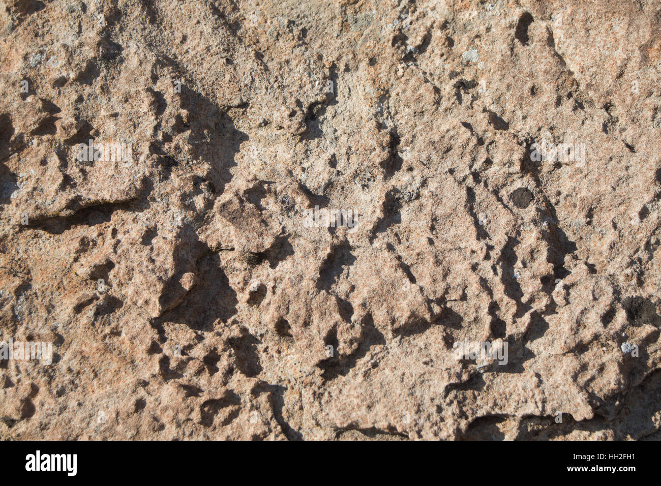 Entsteint und strukturierte Sandstein aus den Elementen im westlichen Colorado Stockfoto