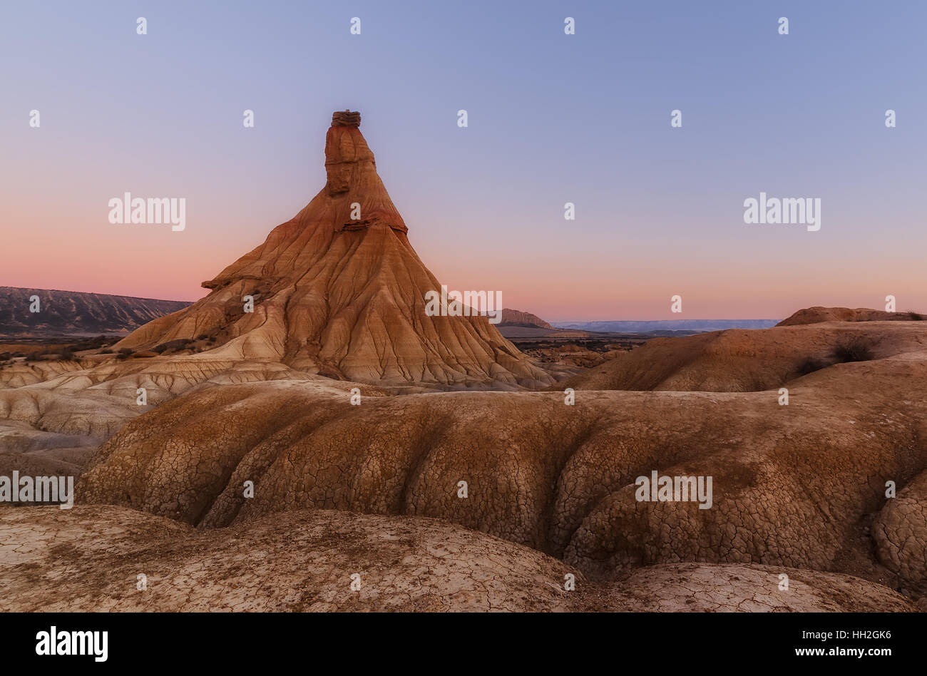 Castil de Tierra in Las Bardenas Stockfoto