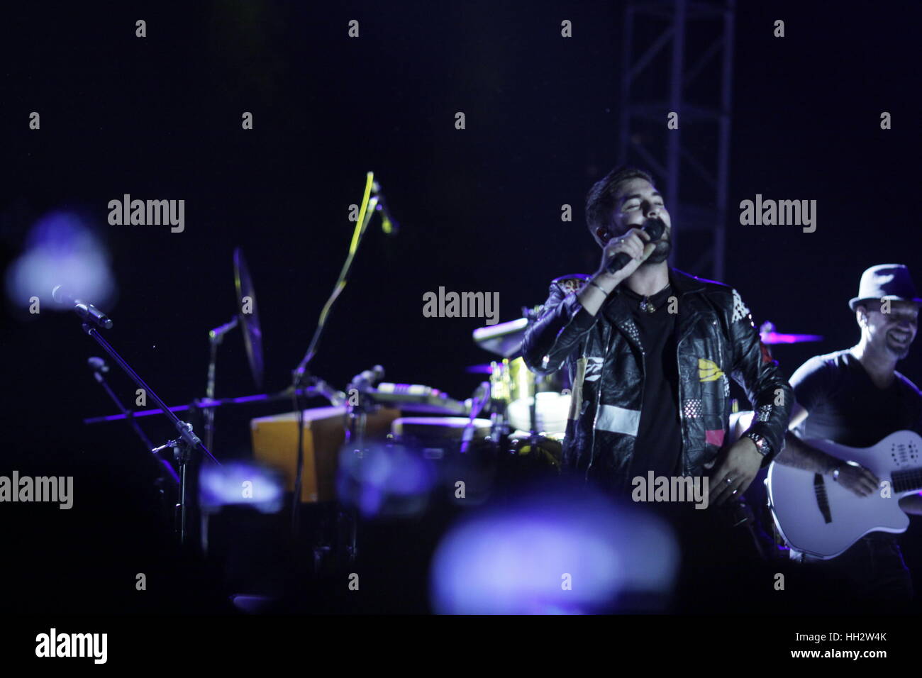 Kendji Girac ist ein französischer Sänger. Stockfoto Kendji Girac ist ein französischer Sänger. Stockfoto