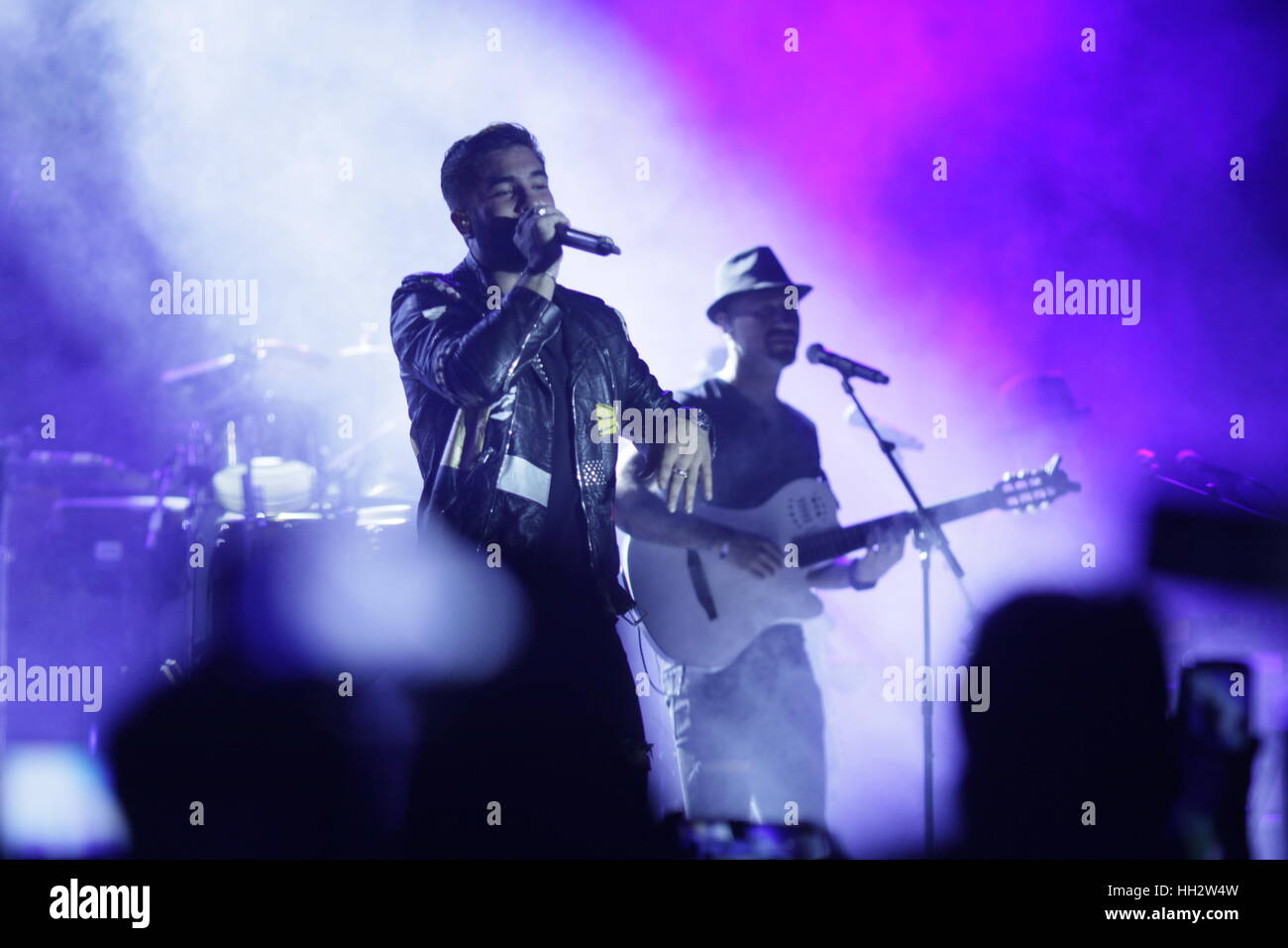 Kendji Girac ist ein französischer Sänger. Stockfoto Kendji Girac ist ein französischer Sänger. Stockfoto