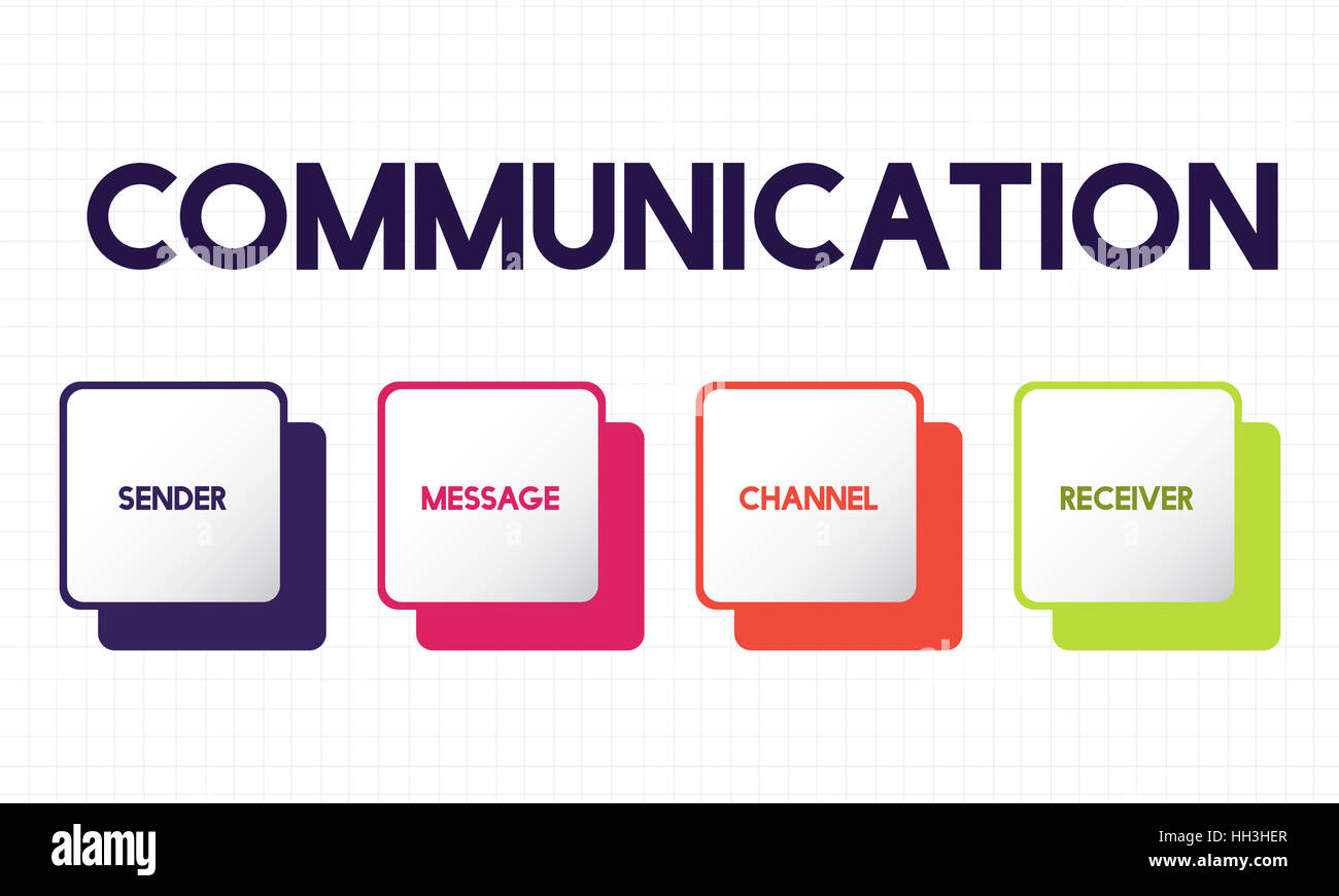 Kommunikationskonzept Verbindung Gespräch Dialog Stockfoto