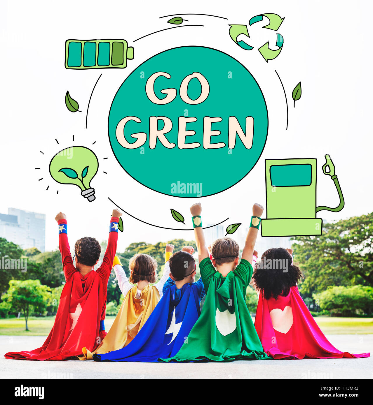 Öko-Energie sparen, Umweltschutz-Ökologie-Konzept Stockfoto