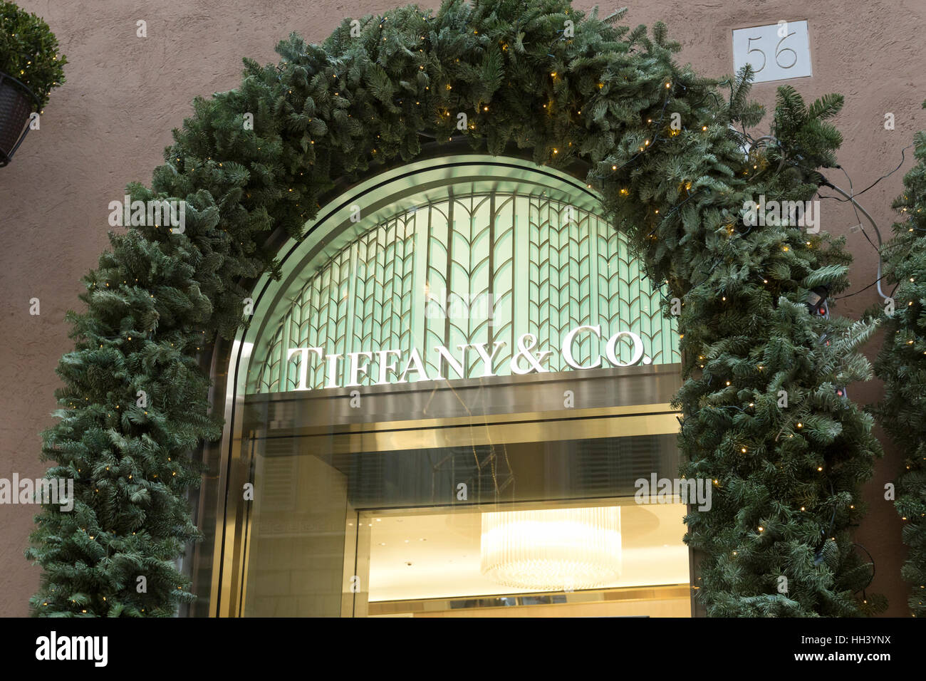 Tiffany & Co shop Stockfoto