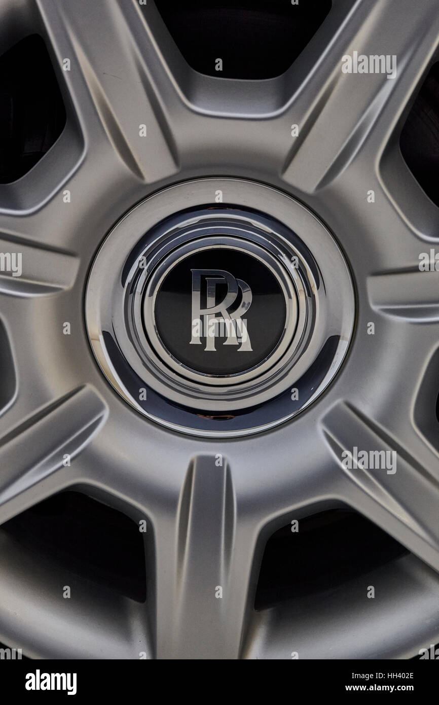 Rolls Royce Rad-Emblem, Rolls-Royce Motor Cars Stockfoto