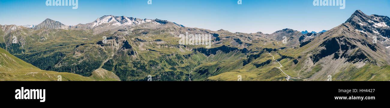 Panorama der österreichischen Alpen am Großglockner High Alpine Road, Österreich Stockfoto