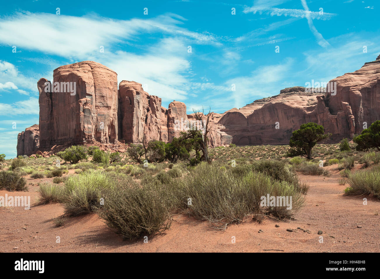 Spearhead Mesa im Monument Valley in Arizona Stockfoto