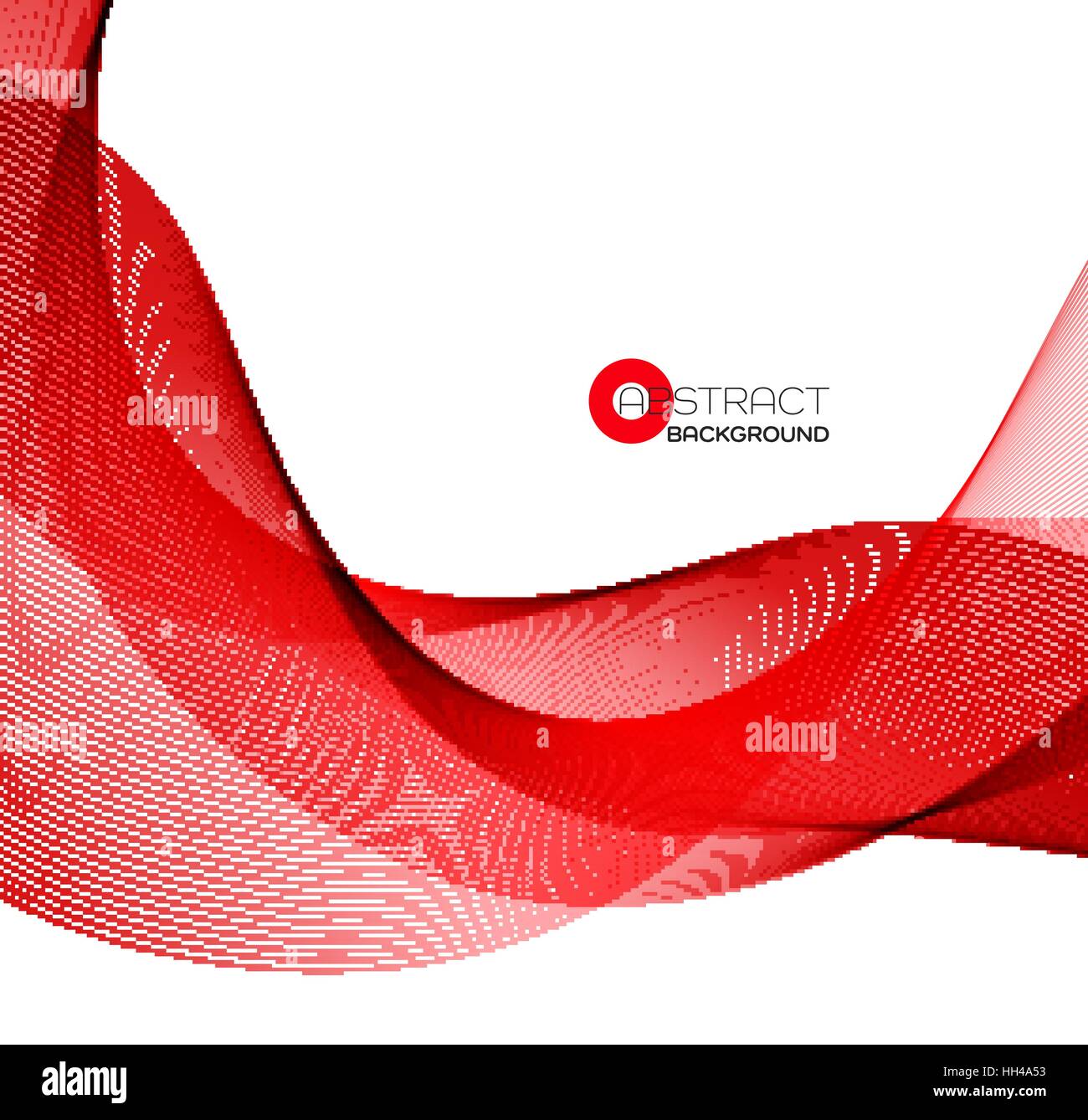 Vektor abstrakte Farbe rote Welle Design-Element. Stock Vektor