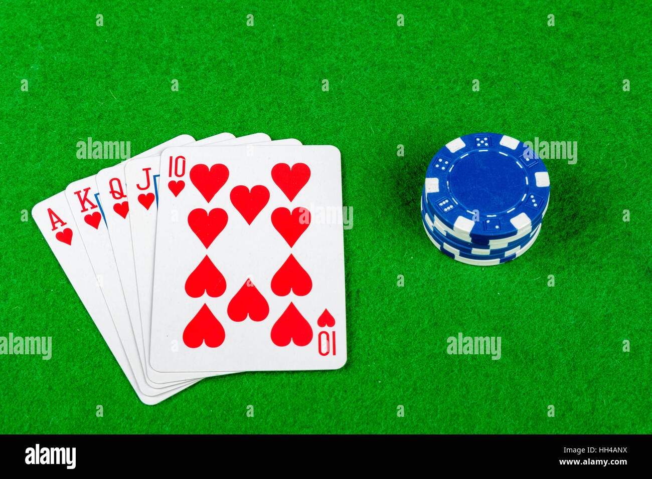 Royal flush Stockfoto