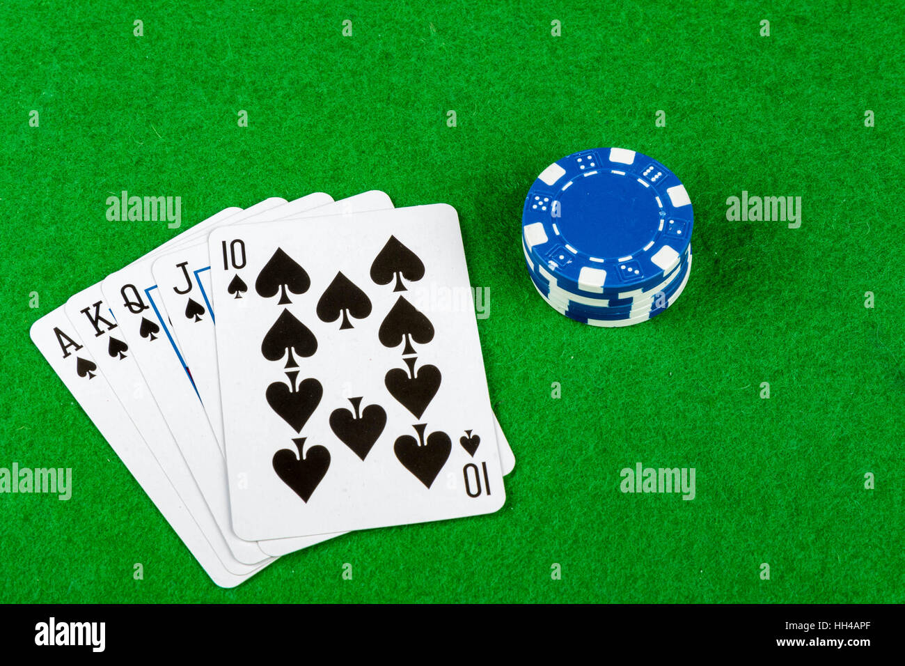 Royal flush Stockfoto