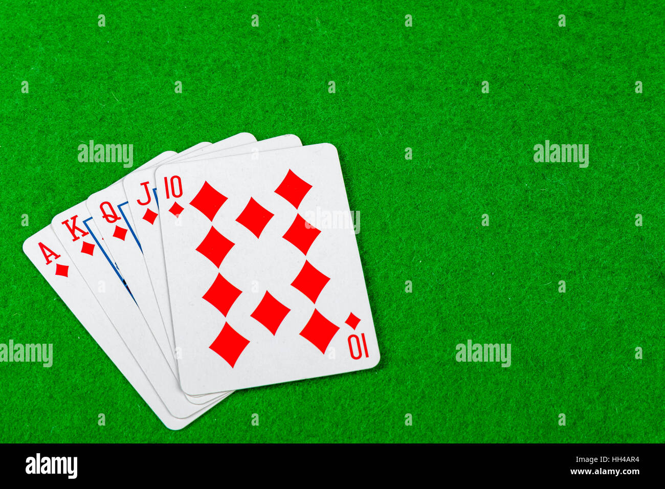 Royal flush Stockfoto